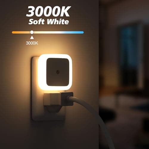 Sujeet Night Light, Night Lights Plug into Wall 8-Pack, Plug in Night Light, Dusk to Dawn Nightlight Led Night Lights for Bedroom, Bathroom, Hallway Warm White