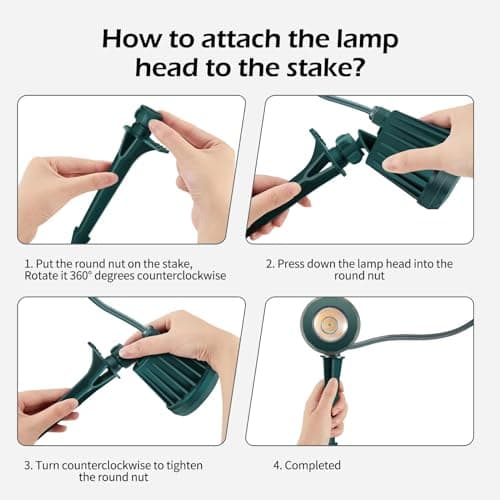 Low Voltage Landscape Lighting: 10W 1000LM LED Landscape Lights Outdoor 2700K Warm White Spotlights with IP67 Waterproof for Yard Garden | 6 Pack of 12V/24V Low Voltage Lights with Connectors