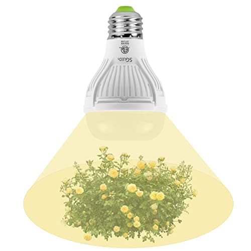 Grow Light Bulb 10 Watt with Ceramic Technology PPF 17.5 umol/s LED Full Spectrum Grow Lamp with High PPFD, Energy Saving Plant Lights for Seeding Growing