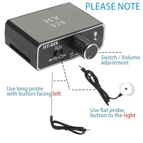 Water Leakage Detection, Underground Water Leak Detector, High Strength Sound Intensifier Water Pipe Leakage Monitor, Suitable for Site Construction, Car Maintenance