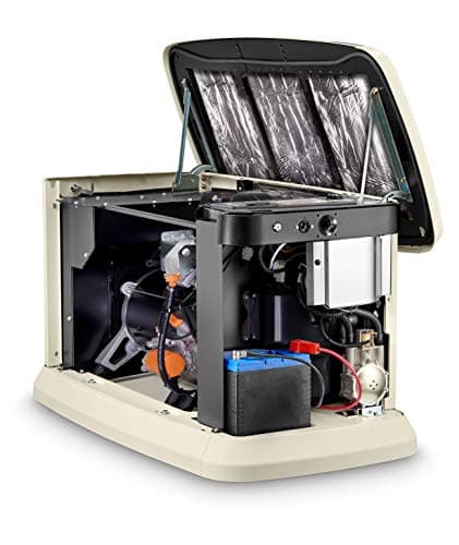 Generac Guardian 10kW Home Standby Generator with 100 Amp Transfer Switch, Durable All Aluminum, WiFi Enabled with G-Force Engine, Easy to Use, Whole House Power Backup, Smart Outage Solution - Bisque