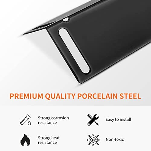 Hisencn Grill Replacement for Smoke Hollow PS9900, PS9500, 6800, Smoke Hollow Grill Parts for 16.5" Porcelain Steel Heat Plate Shield, Stainless Steel Pipe Burners, Cast Iron Cooking Grate