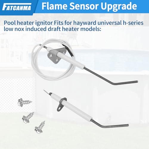 IDXLFLS1930 Flame Sensor Replacement fit for Hayward Pool Heater Parts, Pool Heater Ignitor Compatible with Hayward Universal H-Series Induced Draft and Gas Heater H250IDL H300IDL H400IDL H150FD