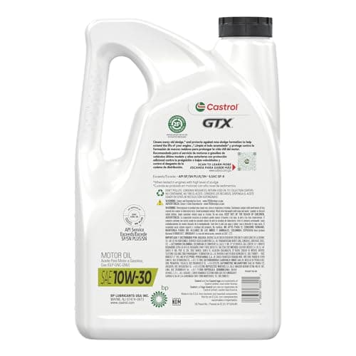 Castrol GTX 10W-30 Conventional Motor Oil, 5 Quarts