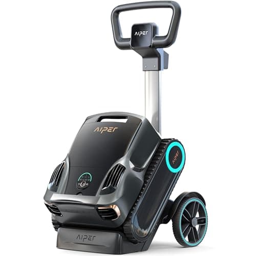 Aiper Scuba X1 Pro Max All-in-One Pool Cleaning Robot with Caddy, Pool Mapping, Adaptive Path, 8500 GPH Power, Double Filtration, Smart Surface Parking, Pool Vacuum for All Inground Pools
