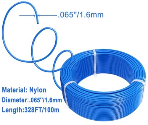 .065''/1.6mm Grass Trimmer Line 328ft/100m Round Nylon Weed Trimmer String Line
