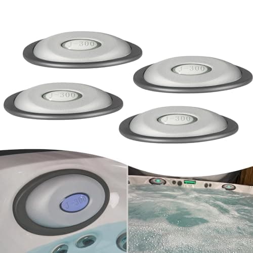 2472-824 Spa Oval Pillow Insert + Back Mount with LED Compatible Insert Fit for 2014+ Jacuzzi J-300 Series hot tubs (4-Pack)