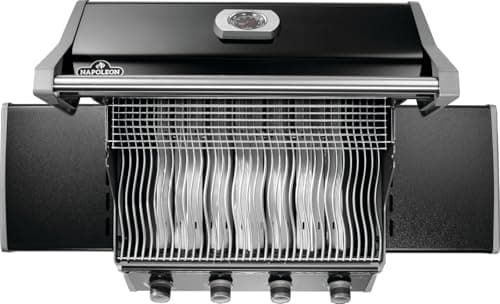 Napoleon Rogue 525 Propane Gas Grill, Black, Stainless Steel Grids - 4 Burners