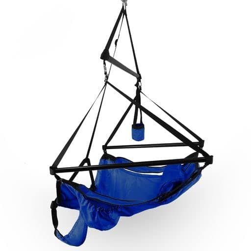 Hammaka Lite Air Hammock Chair Ripstop Nylon with Collapsible Aluminum Dowels (Royal Blue)