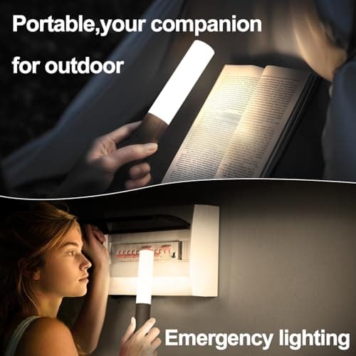 Battery-Operated Wall Sconce Wall Lights: 2200mAh Rechargeable Motion Sensor Magnetic Wireless Stairway Lights Portable Hallway Light Wooden Wall Lighting for Bedroom Stair(White Light)