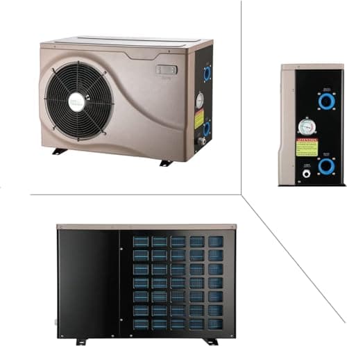 Max 22462BTU Electric Pool Heater for Above Ground and Inground Pools, Up to 6500Gallons Swimming Pool Heat Pumps, Fits 8/15/16 Ft Pools Heating Pool Warmer, 110V-120V/60Hz