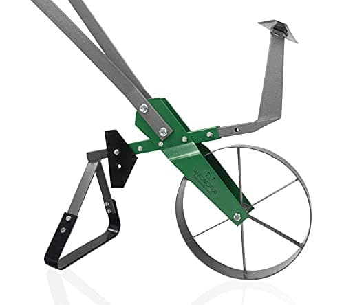 Varomorus High Wheel Cultivator, Self Cleaning Steel Single Wheel Hoe, Modular Plow Garden Tool for Gardening