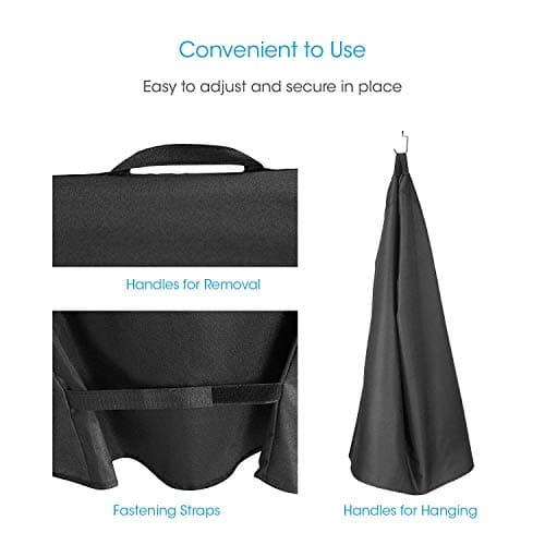 Unicook 30 Inch Electric Smoker Cover for Masterbuilt, Heavy Duty Waterproof Vertical Smoker BBQ Grill Cover, All Weather Resistant, 18" W x 17" D x 33" H