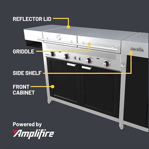 Char-Broil Medallion Series Amplifire Infrared Technology Vista 3-in-1 Stainless Steel Outdoor Kitchen - 463259423