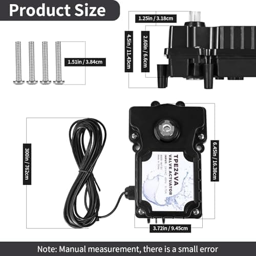 TPE24 VA Valve Actuator Replacement, 24-Volt Valve Actuator Control, Valve Actuator, for Use with Hayward/Jandy/Compool Valves, Suitable for Pool/Spa