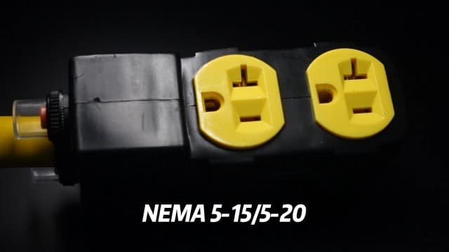 [240V to 120V] 50 Amp to 20 Amp 110 Adapter With Circuit Breaker RV Generator Cord Distribution NEMA 14-50 to 4X 5-15R/5-20R T-Blade Multiple Use ETL Listed 1.5 FT Household Outlet