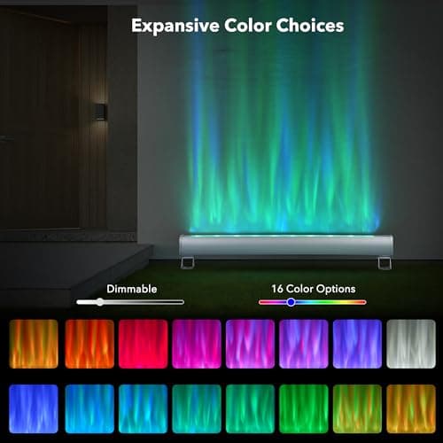 Ocean Wave Projector, 40in Water Effect Light, Ambient Lighting Outdoor Wall Lights, Creative Color Bubble Wall Wave Light Outdoor Waterproof, Led Lights Decorations for Home Outside