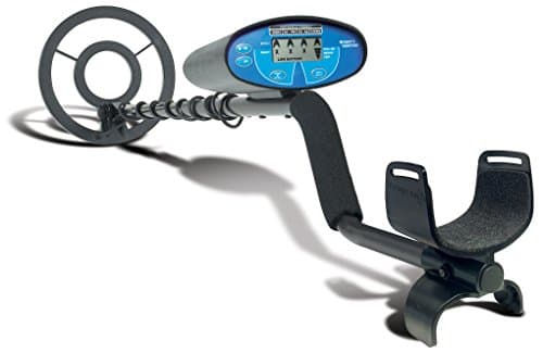 Bounty Hunter Quick Silver Metal Detector for Adults and Kids with Free Pinpointer – Lightweight Design, Target ID, and Discrimination for Coins, Relics, and Jewelry Detection