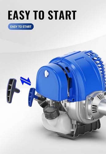 2-in-1 Yard Care System, 31cc, 4-Cycle Gas Engine Straight Shaft Multi-Tool with Brush Cutter, String Grass Trimmer and Shoulder Harness