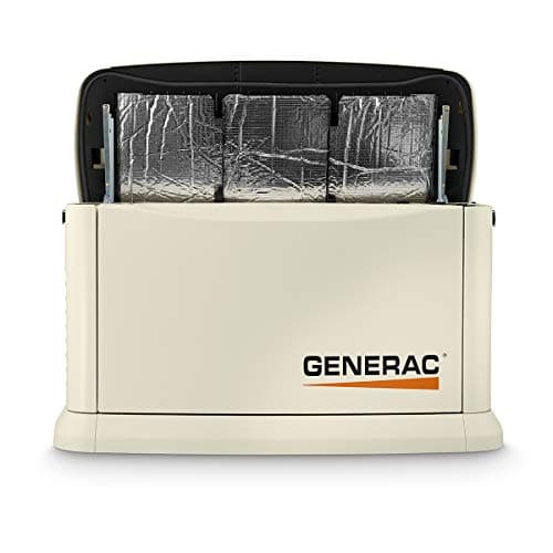Generac Guardian 10kW Home Standby Generator with 100 Amp Transfer Switch, Durable All Aluminum, WiFi Enabled with G-Force Engine, Easy to Use, Whole House Power Backup, Smart Outage Solution - Bisque