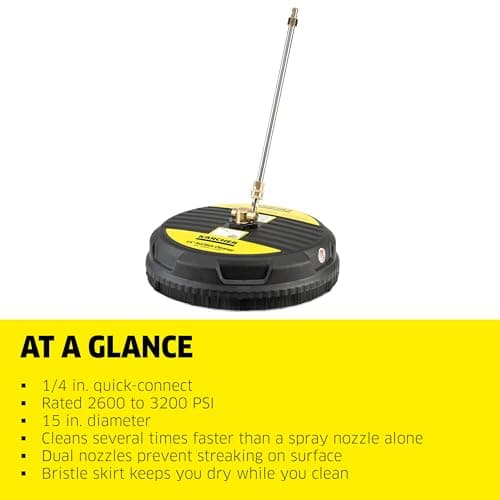 Kärcher Pressure Washer Surface Cleaner, Extension Wand, QC, 1/4 - 2600-3200 PSI