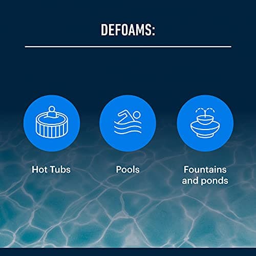 Essential Values Hot Tub, Pool & Spa Defoamer (32oz) – Quickly Removes Foam Without The Use of Harsh Hot Tub Chemicals, Eco-Friendly & Safe with Silicone Emulsion Formula. Get The Foam Down