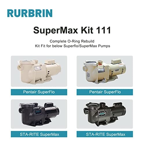 PS-200 Pump Seal & O-Ring Rebuild Repair Kit Compatible with Pentair Super-Flo, Super-Max Pump Kit 111, wtih Water Slinger