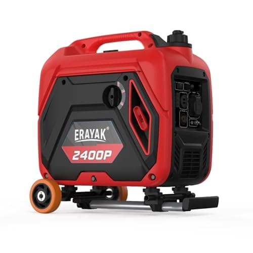 Erayak Wheel Kit For Portable Generators with Extending Telescopic Handle, Never-Flat Tires, Portable Generators Accessories