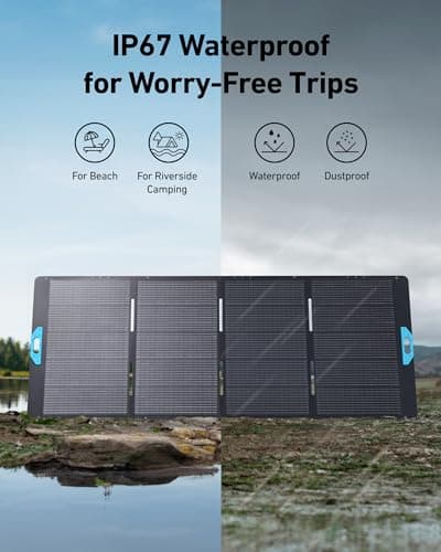 Anker SOLIX F2000 Solar Generator, 2048Wh Portable Power Station with LiFePO4 Batteries and 400W Solar Panel, GaNPrime Technology, 4 AC Outlets Up to 2400W for Home, Power Outages, Camping, and RVs