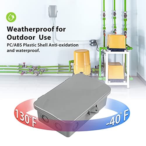BN-LINK Pool Pump Timer, Outdoor Mechanical Timer Box, Heavy Duty 24 Hour Programmable, 2HP 40A Max, 120, 240, 277 VAC, for Pool Pump, Water Heater, Fans, SPA, ETL Listed