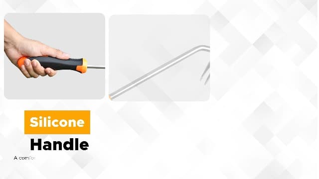 EcoNour Weed Puller Tool | Stainless Steel Weeder with Silicon Handle | Durable Weeding Remover Tool | Manual Weeder for Gardening | Effortless for Uprooting Weeds and Backyard Farm Planting