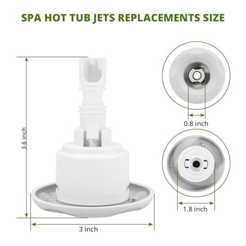 3 Hot Tub Jet,Spa Hot Tub Mini Storm Jet Internals Replacement Parts 212-7929 Spa Hot Tub Jets Replacements 3" 218-6930 Cluster Storm Jet Directional Diffuser (3 Pack)