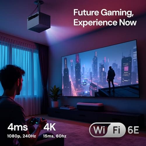 StreamMaster Plus2 Triple Laser Projector 4K, 2X Faster Performance, 4ms Lag-Free Gaming, IMAX, Google TV, HDR10+, AI-Enhanced, with Smart Google Home & Apple Homekit, 3D, Dolby Vision&Atmos
