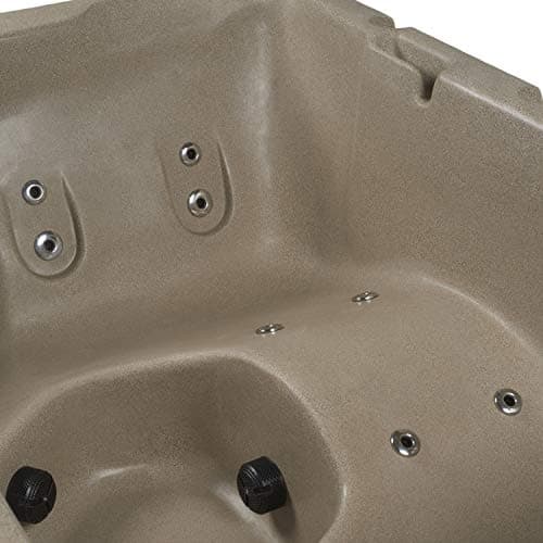 Aqualife Current Hot Tub, 4-Adult Capasity, Plug and Play Spa with Stainless Steel Heater and Free Clip on Cover for Protection