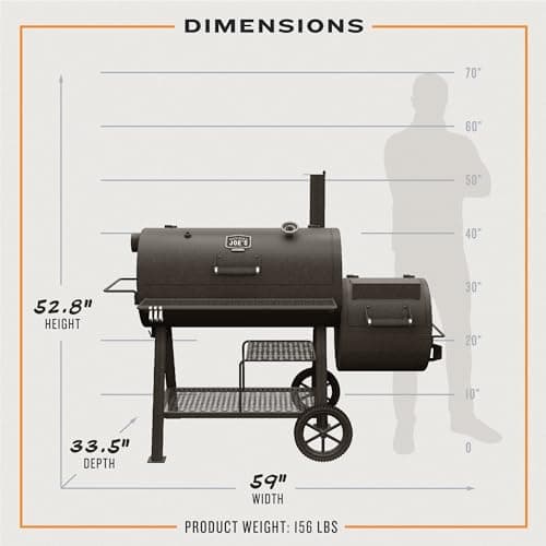 Oklahoma Joes® Highland Offset Reverse Flow Smoker and Grill - 24203003