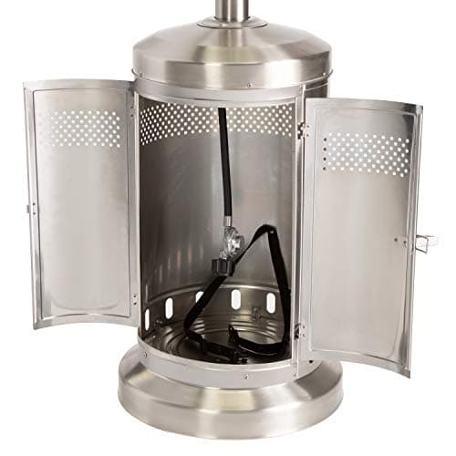 Cuisinart COH-300 Propane Push Start Ignition, 47,000 BTU Burner, Heats up to 200 sq. ft, 32" (L) x 85" (H), Stainless Steel Outdoor Patio Heater
