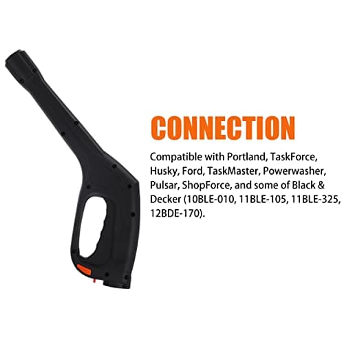 Pressure Washer Gun, Compatible with Some Portland Husky Black Decker Ford Pulsar Shopforce Taskforce Powerwasher Taskmaster Electric Pressure Washers, Replacement Power Washer Gun 2000 PSI