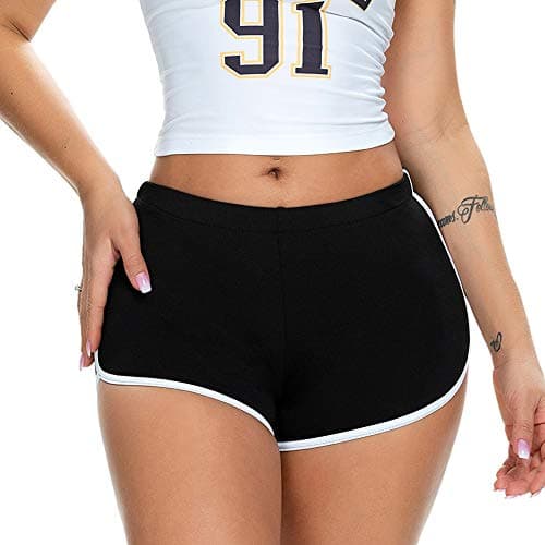 Women's Sexy Booty Shorts Retro Dolphin Shorts Sports Yoga Gym Running Hot Pants