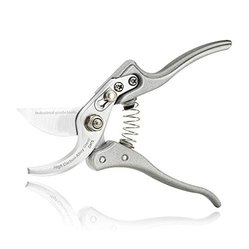 TONMA Pruning Shears for Gardening [Made in Japan] 8 Inch Bypass Garden Scissors Secateurs, Premium Japanese Gardening Tools Hand Pruner Clippers with Ergonomic Handle
