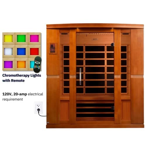 Dynamic Bergamo 4-Person Low EMF Far Infrared Sauna