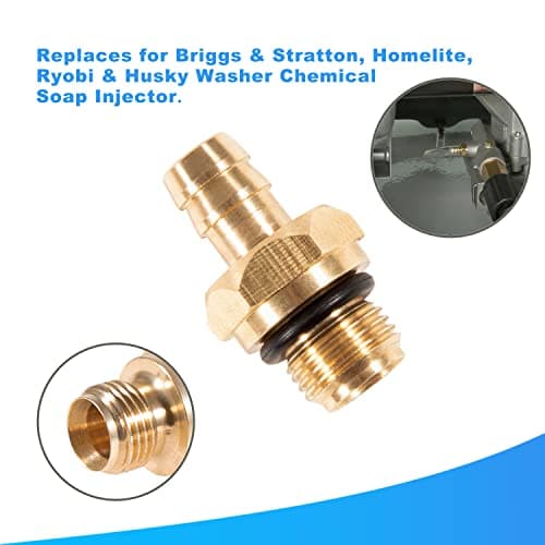 2PCS Pressure Washer Chemical Soap Injector Replacement Kit for 203640GS 190593GS 190635GS