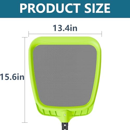 Sepetrel Pool Skimmer Net - Professional Heavy Duty Reinforced Frame Nylon Flat Leaf Rake Net,for Spa Pond Swimming Pool, Cleaning Supplies and Accessories, (Pole Not Included)