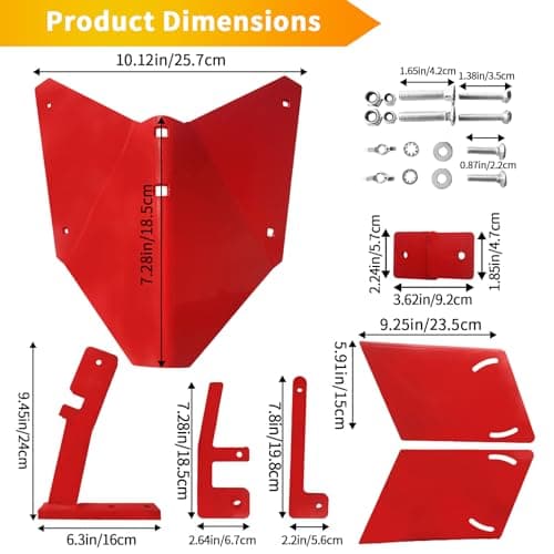 15683 Hiller-Furrower Kit for Rear Tine Tillers, Adjustable Wings, Three Connection Options, Easy Installation, Thickened Materials, Suitable for All Land Types, 2-Year Warranty.