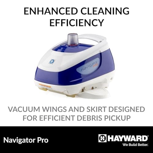 Hayward W3925ADC Navigator Pro Suction Pool Cleaner for In-Ground Gunite Pools up to 20 x 40 ft. (Automatic Pool Vacuum)