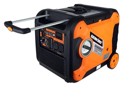 8000 Watts Portable Inveter Generator Quiet Operation Electric Starter Gas Powered Wheel Kit Included Gas Powered Perfect for Camping, Recreation, Emergercy Back UP etc
