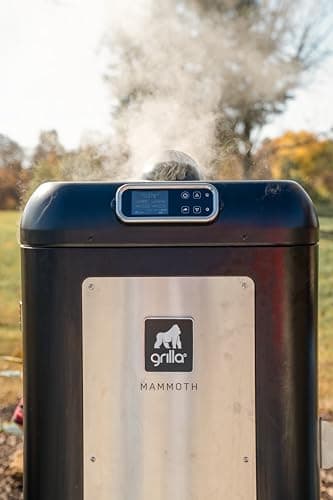 GRILLA Mammoth Vertical Smoker with Lipped Deflector, Quick Temperature Recovery, and 1,660 Square Inches Cook Space for Smoking, Outdoor Cooking, Grilling