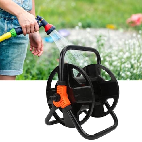 Hose Winding Reel, Portable Garden Hose Reel Cart, Hose Reel Water Pipe Storage Rack, ABS Single Arm Tool for Garden Car Washing Watering