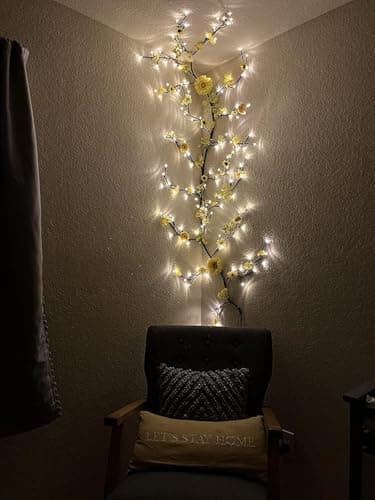 Enchanted Willow Vine Lights with Remote, Christmas Fall Decorations Indoor Room Decor, 8 Modes Artificial Plants Lighted Willow Vine Lights, Wall Decor for Room Decor, Wall Light