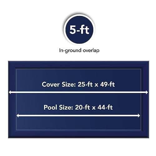 Blue Wave Bronze 8-Year 20-ft x 44-ft Rectangular In Ground Pool Winter Cover