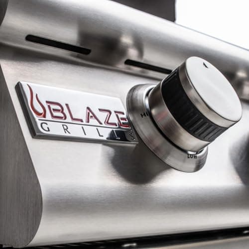 Blaze Grills LBM | 32-inch Outdoor Built-in Grill | 4-Burner Propane Drop in Grill | Commercial Grade Grilling Experience| Stainless Steel Outdoor BBQ | BLZ-4LBM-LP